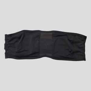 Vintage Victoria's Secret Bandeau Medium Black Mesh Strepless Wireless Sexy Tee